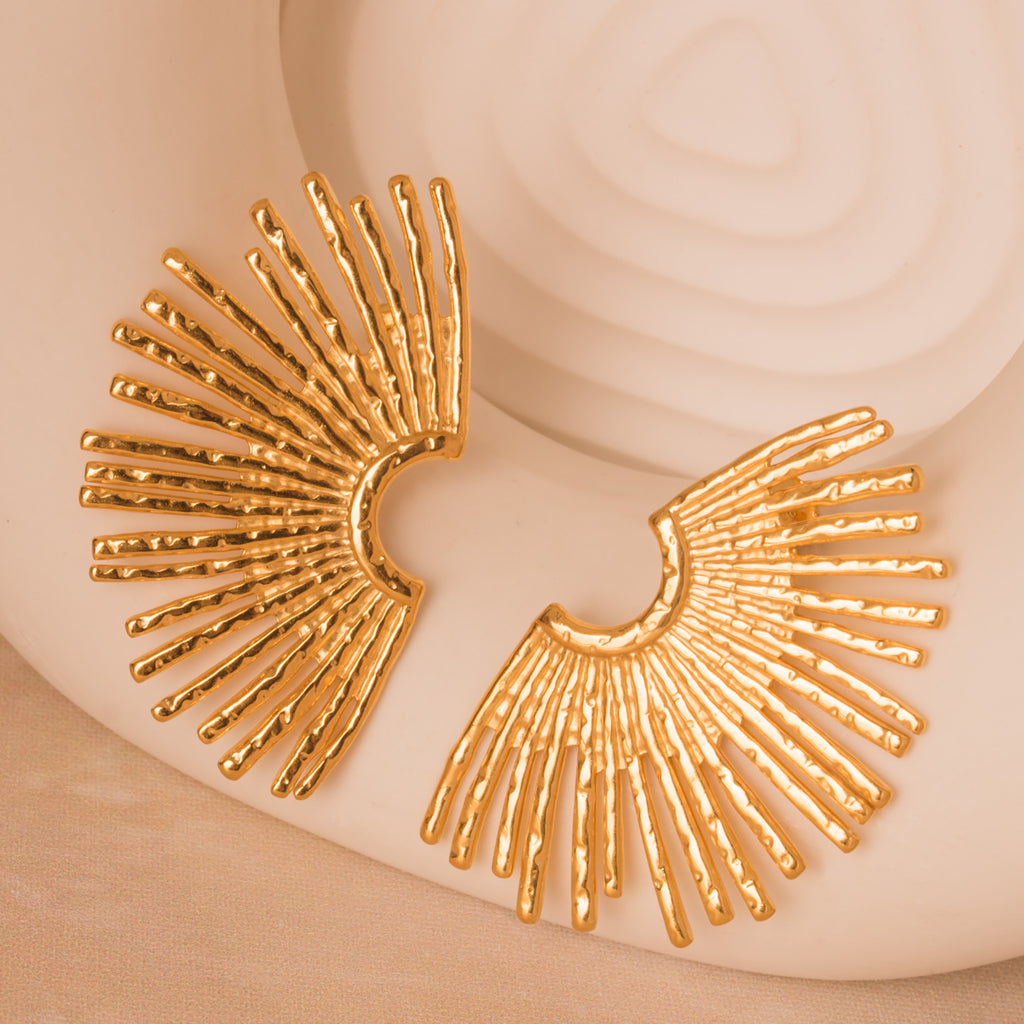 sunshine gold earrings