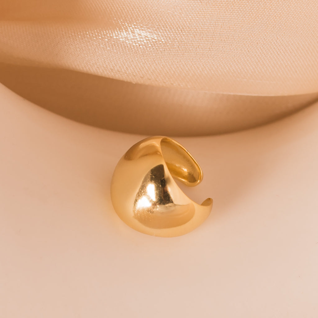 thick gold ear cuff