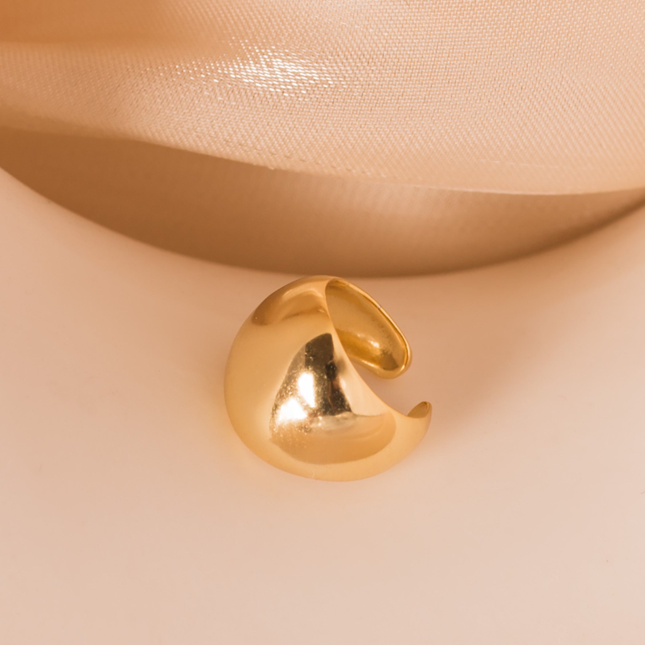 thick gold ear cuff