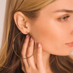 70mm large gold hoop earrings 