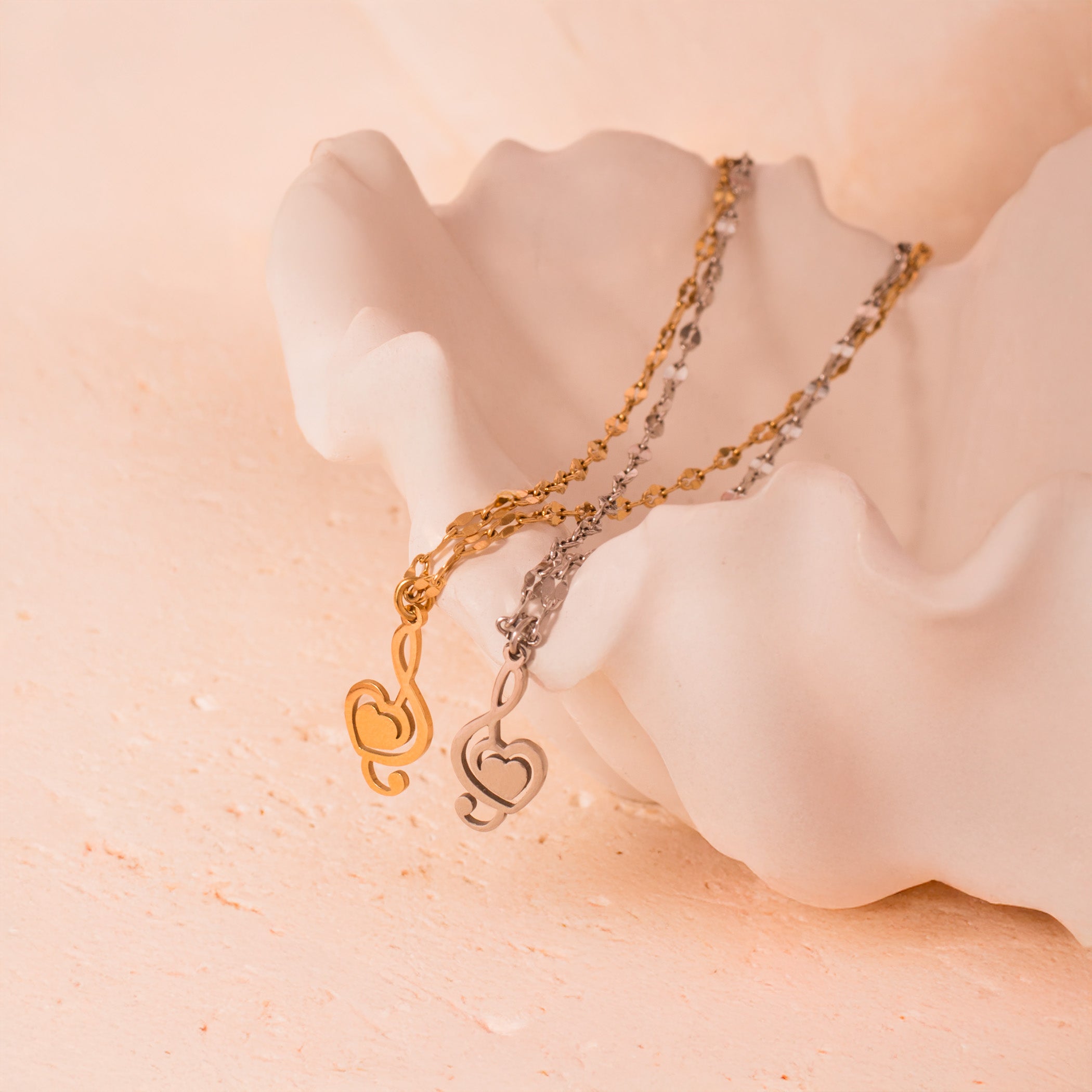 treble clef necklace