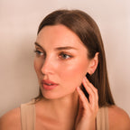 twisted gold huggie hoops
